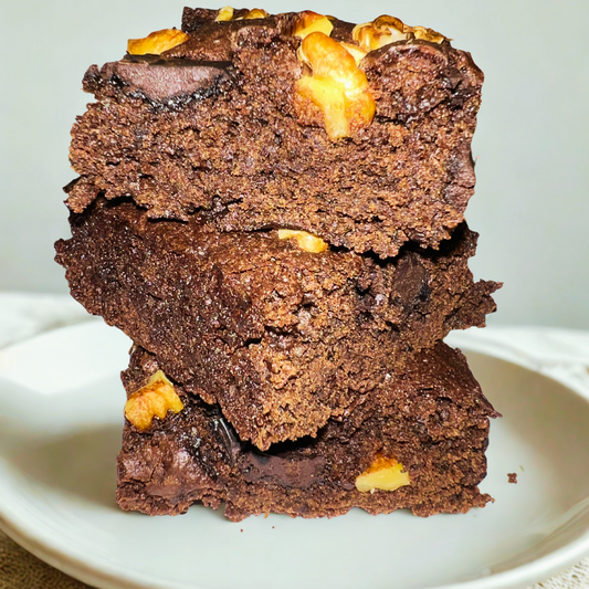Walnut fudge brownies