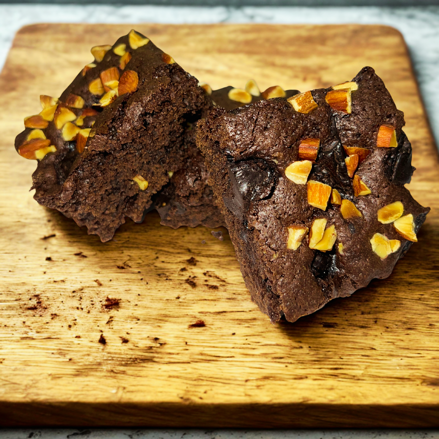 Almond fudge brownies